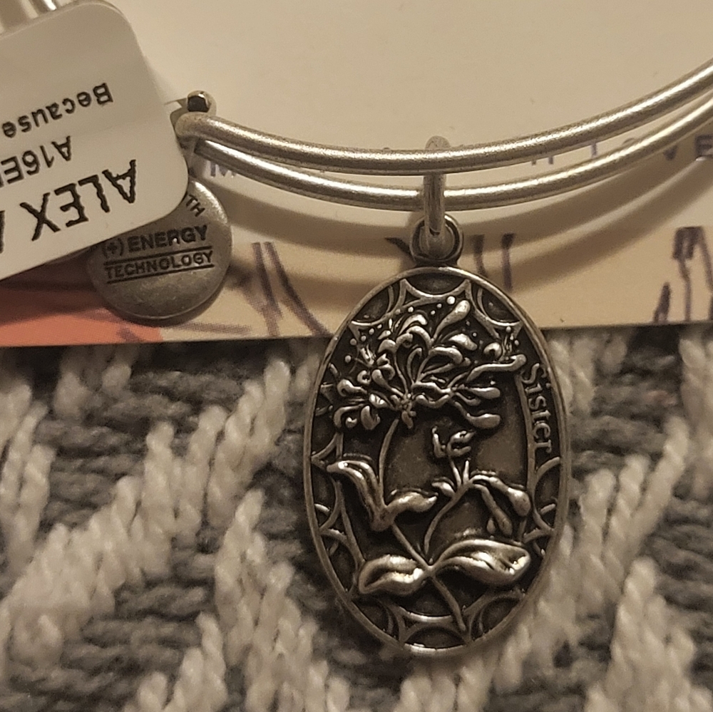 Alex and Ani Because I Love you Sister Bangle - Picture 3 of 7